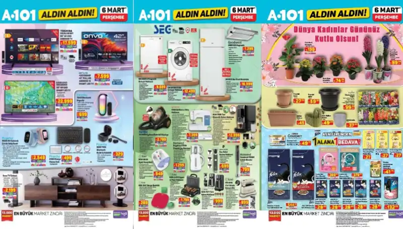 A101 6 Mart Aktüel Ürünler Kataloğu ile Yenilikler Geliyor!