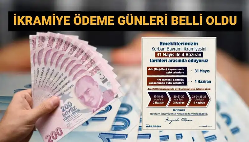 Emeklilere Müjde: Bayram İkramiyeleri Hesaplara Ne Zaman Geçiyor?