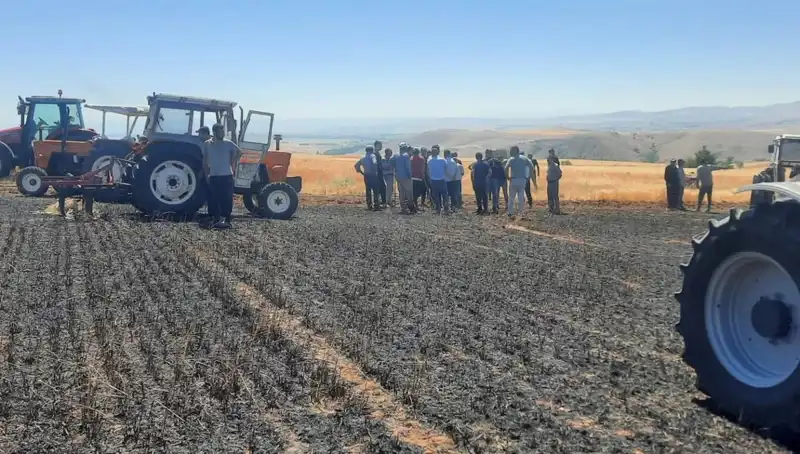 Yozgat’ta Yangın Korkuttu: 100 Dönüm Ekili Alan Alevlere Teslim Oldu